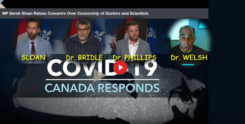DEREK SLOAN MP RAISES CONCERNS ON COVID 19 VACCINE CENSORSHIP OF DOCTORS AND SCIENTISTS