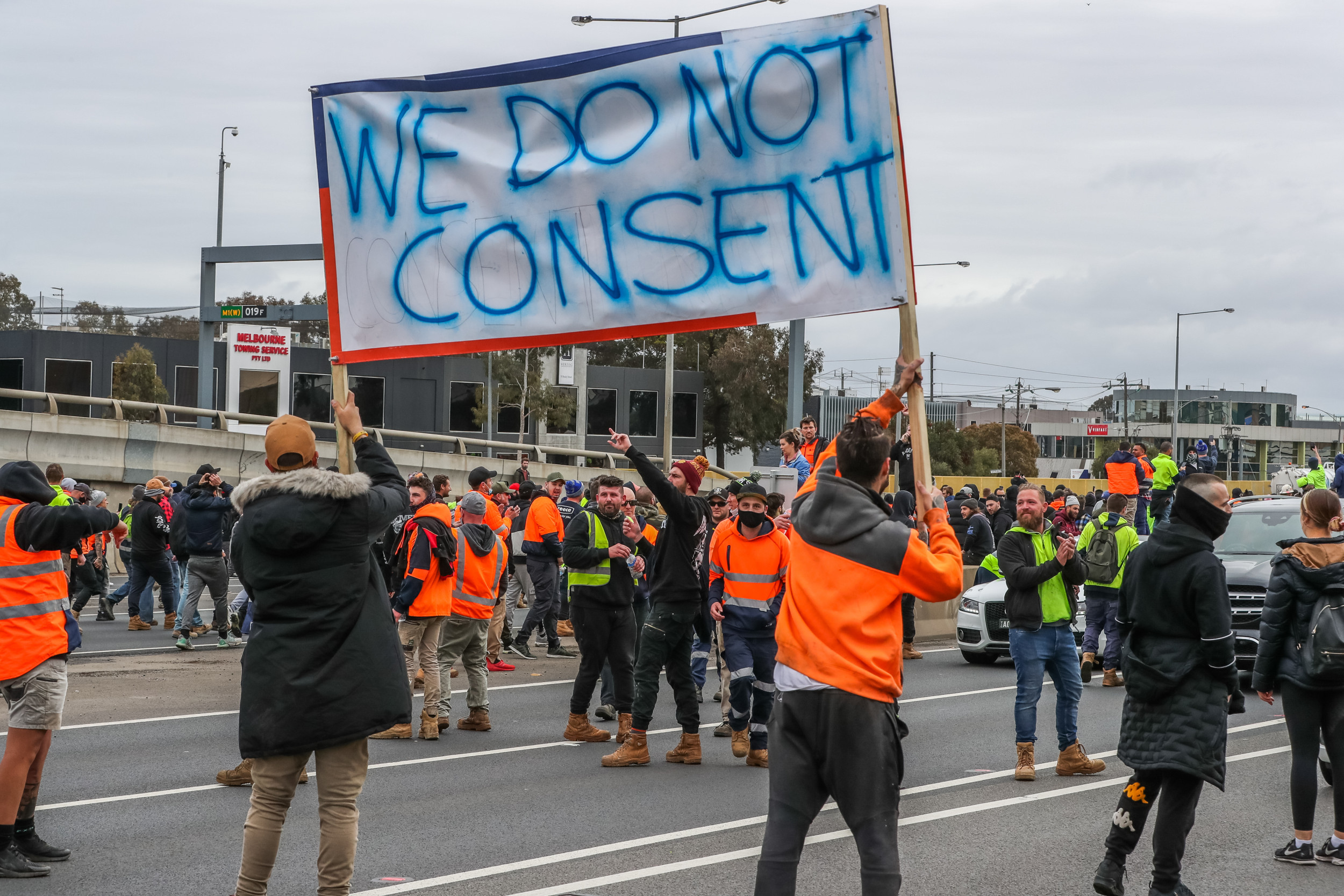Protesters gather in Australia's Melbourne against vaccine mandate.... LATEST NEWS
