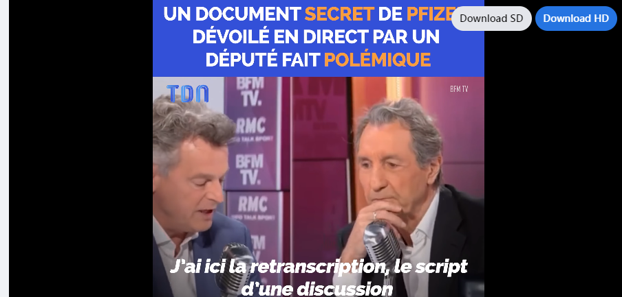 Secret Pfizer document unveiled live by MP causes controversy Have you heard of this story?